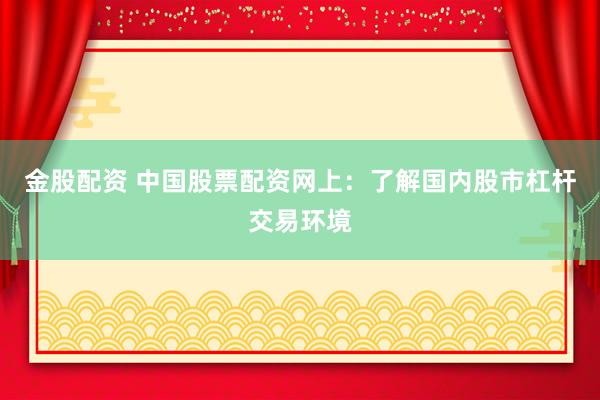 金股配资 中国股票配资网上：了解国内股市杠杆交易环境